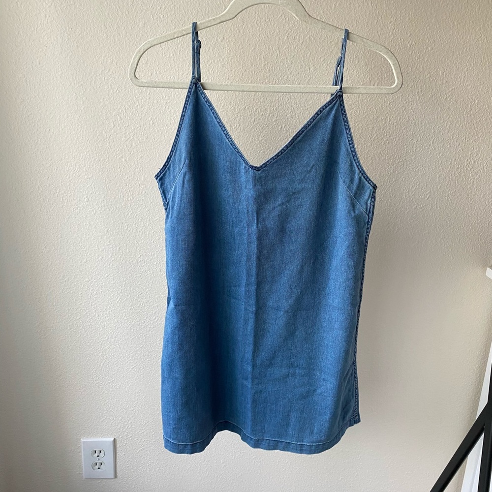 Aritzia Wilfred Free Vivienne Denim Jumper Dress